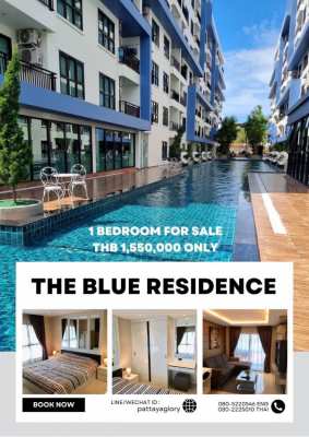 The Blue Residence 1 Bed Condo For Sale!  THB 1,550,000 Only 