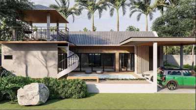 Modern style pool villa for sale in Pattaya (Yuay Yai)