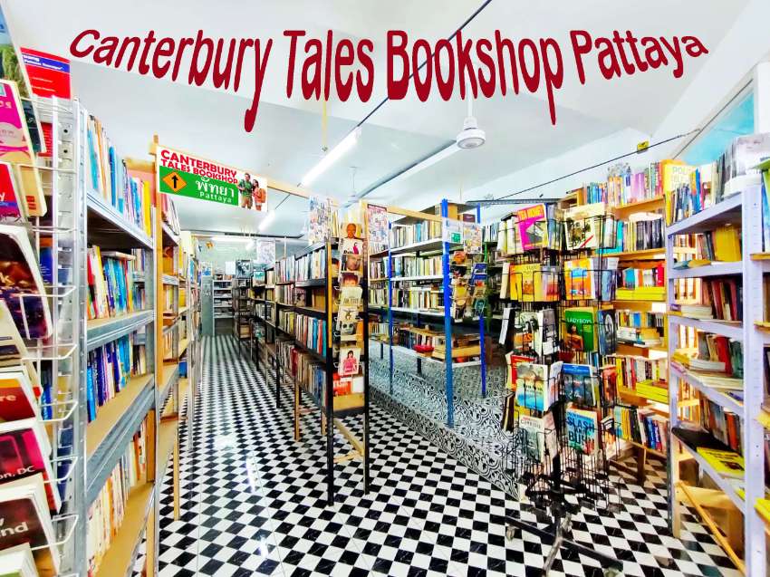 Canterbury tales bookshop - Pattaya best selection of reading material