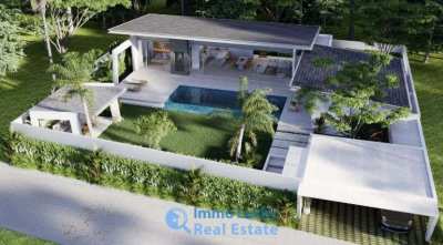 For sale 3 bedroom pool under construction villa in Maenam Koh Samui