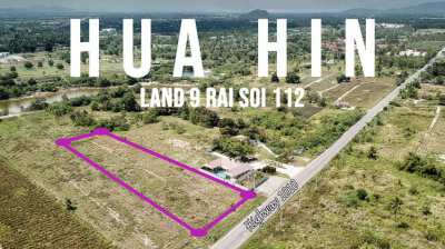 Land 9 rai in Hua hin soi 112 (14400 m²)