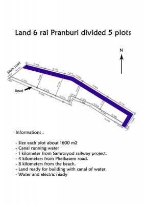 Land 5-3-19 in Pranburi (9276 m²)
