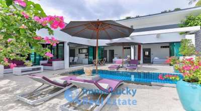 For sale 3 bedroom pool villa - 600 m from the Lamai beach