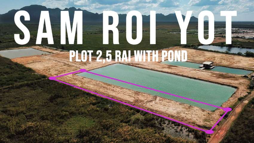 Land 2,5 rai with pond in Nong khang (4000 m²)