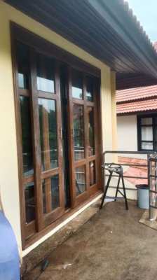 Teak wood 4 panel sleiding door with  350x210cm 4 panel sliding doors 