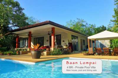 Luxury 4BR Pool Villa w/Garden for Sale, Ao Nang, Krabi 