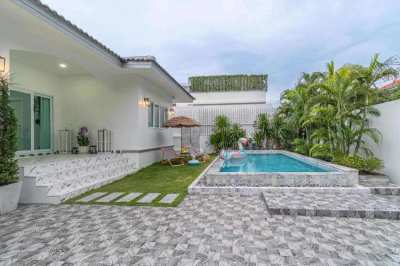 H244 Pool Villa for Sale Newly Renovated 3 Beds Near Jomtien Beach 