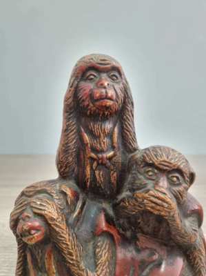 Adorable figure of three wise monkeys 7