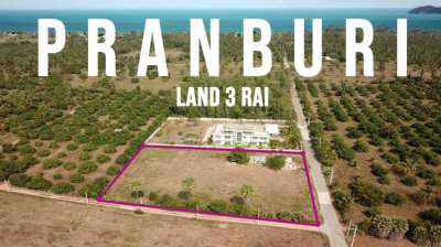 Land 3 rai in Pranburi (4800 m²)
