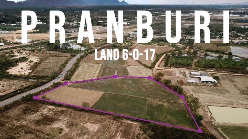 Land 6 rai in Pranburi (9668 m²)