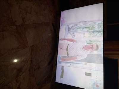LG nano screen tv    65 ins on stand picture frame nano screen model 