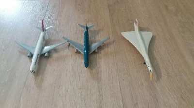 3 Metal Alloy Collector Model Planes! Turkish Air B777, Cathay Pacific