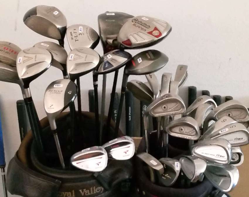 Left Handed golf clubs for sale.