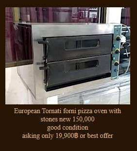 European Tornati forni pizza oven with stones