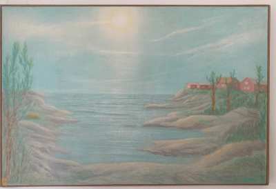 Coastal Landscapes! 6 Oil Paintings.Collection by Artist Carl Lindberg