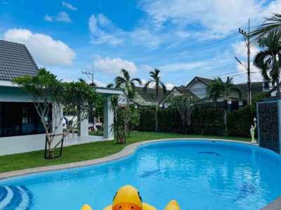 H308 Pool Villa Pattaya for rent 5BR Maprachan Reservoir