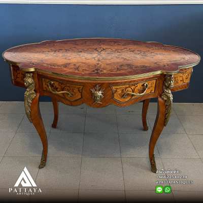 A Late 19th Century Marquetry Side Table With Bronze ornaments