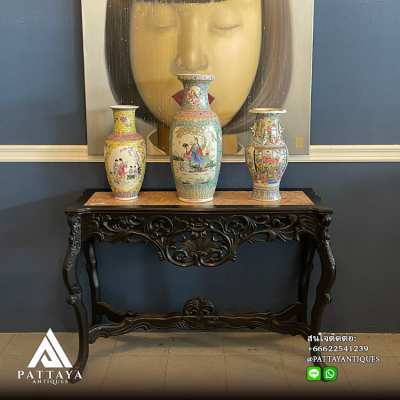 Antique Chinese console with marble top
