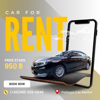 Car For Rent 950 THB / DAY 