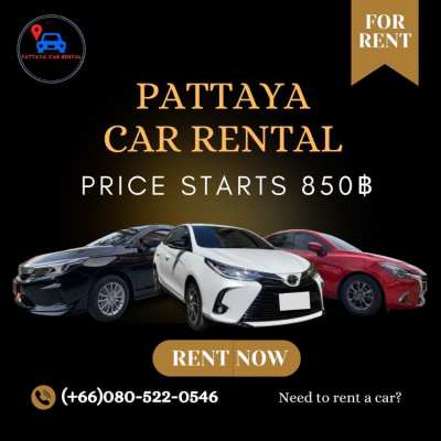 Car Rental Starts @367 - 850 THB / DAY 