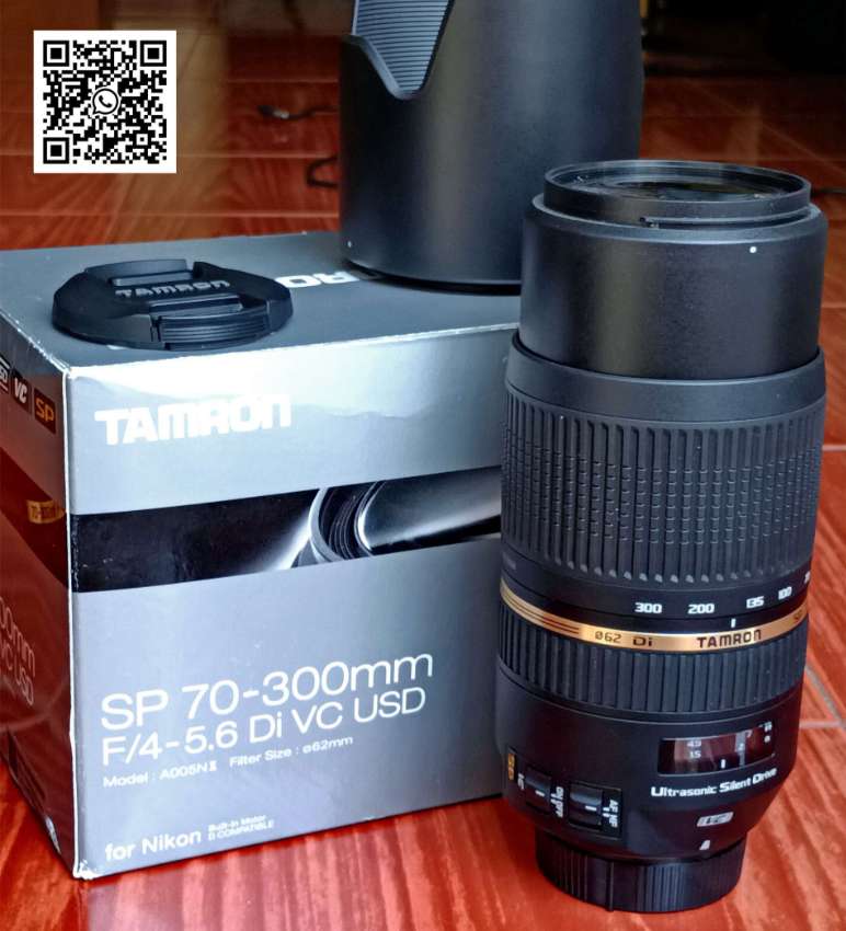 TAMRON Telephoto Zoom Lens SP 70-300mm F4-5.6 Di VC USD A005N 