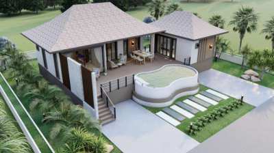 Stunning modern style pool villa  for sale.