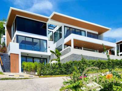 Luxury 4 Bedroom Sea View Villa With Pool for sale in Maenam, Bang Por