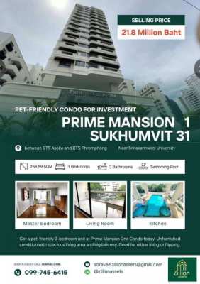 Prime Mansion One - 3 Bedrooms Pet-friendly