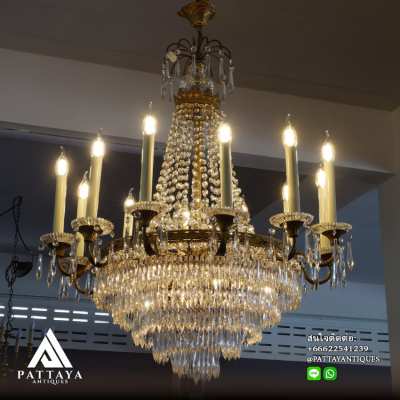 Large Empire Crystal Chandelier