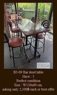 Bar stool table