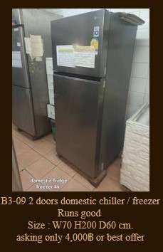 B3-09 2 doors domestic chiller / freezer