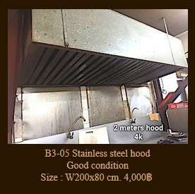 B3-05 Stainless steel hood