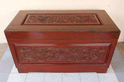 Beautiful hand carved decorative storage chest
