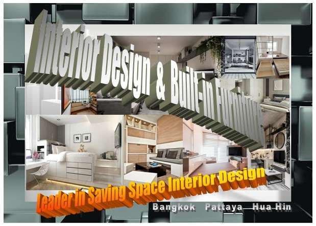 Built-in Furniture & SAVING SPACE INTERIOR DESIGN in Pattaya Thailand 