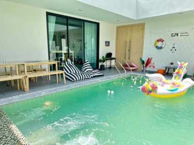 H341 Pool Villa For Rent Near Jomtien Beach 10 Minutes