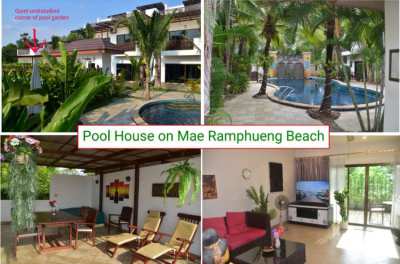 Pool House on Mae Rampueng Beach, Rayong