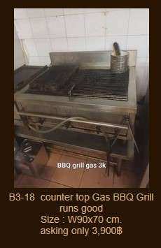 B3-18 counter top Gas BBQ Grill