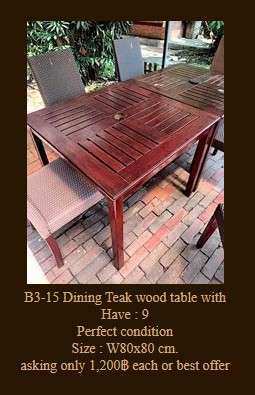 Dining Teak wood table